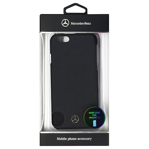 Mercedes-Benz 公式ライセンス品 Pure Line 本革ハードケース(フロントグリル) ブラック iPhone6 用 MEHCP6EMSBK